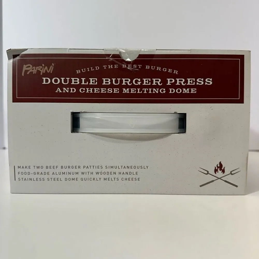 Parini Double Burger Press and Cheese Melting Dome